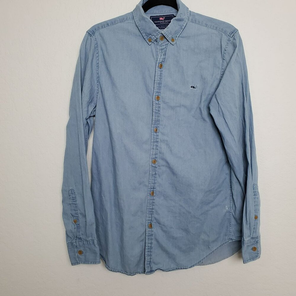 Vineyard Vines Light Blue Casual Button Down Shirt